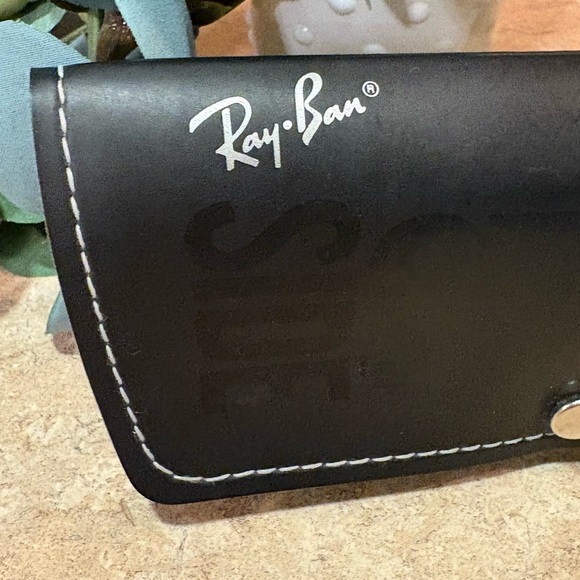 Vintage Y2K Ray-Ban Side-Street Pleather Soft Shell Protective Case Felt Lined - Picture 2 of 7
